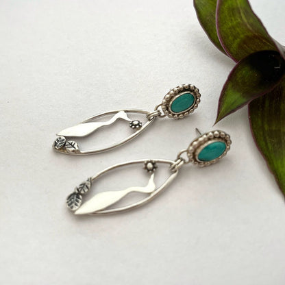 Orecchino artigianale delicato