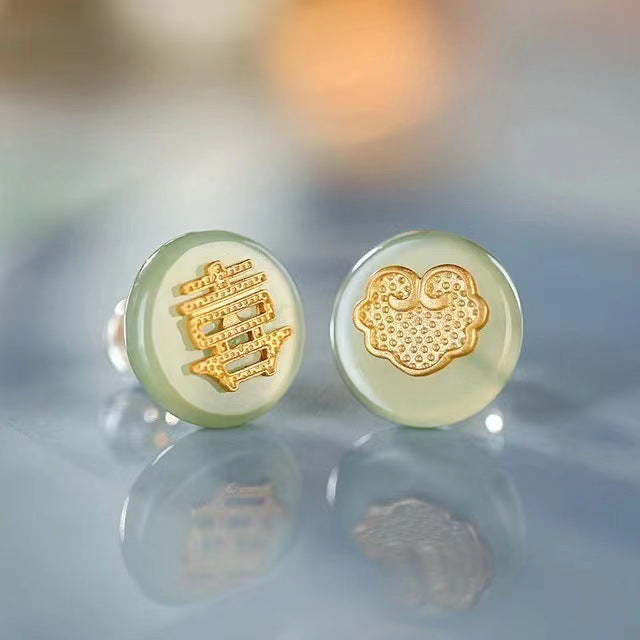 Argento Orecchino artigianale delicato