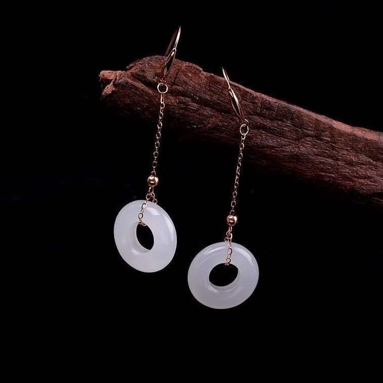 Argento Orecchino artigianale delicato