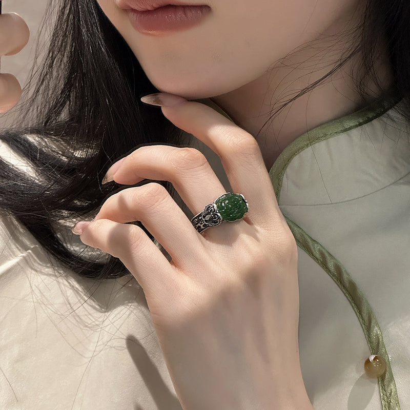 Argento Anello artigianale delicato