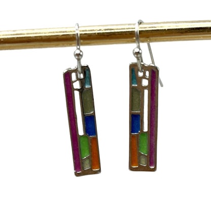 Argento Orecchino artigianale delicato