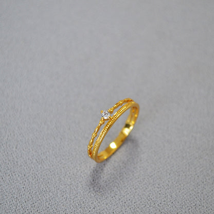 Oro Anello romantico per momenti speciali
