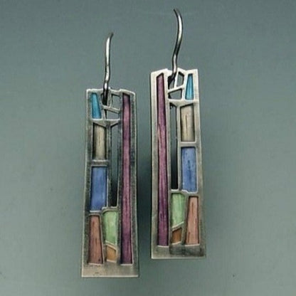 Argento Orecchino artigianale delicato