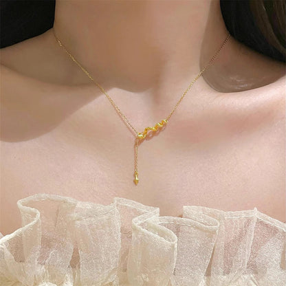 Oro Collana vintage fatto a mano