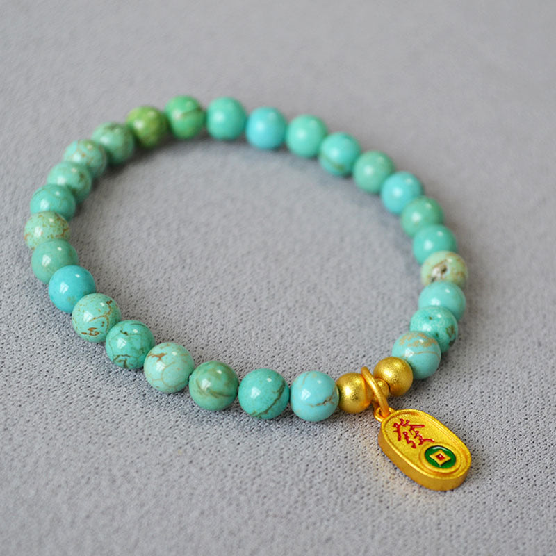 Oro Bracciale artigianale delicato