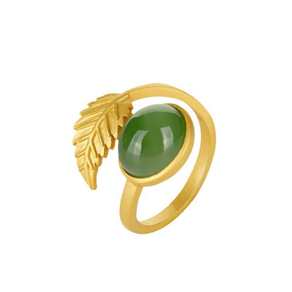 Oro Anello bellissimo con stile unico