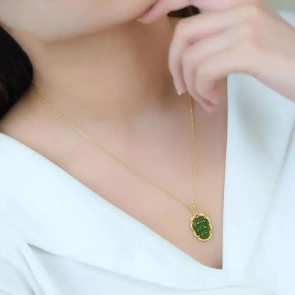 Argento Collana artigianale delicato