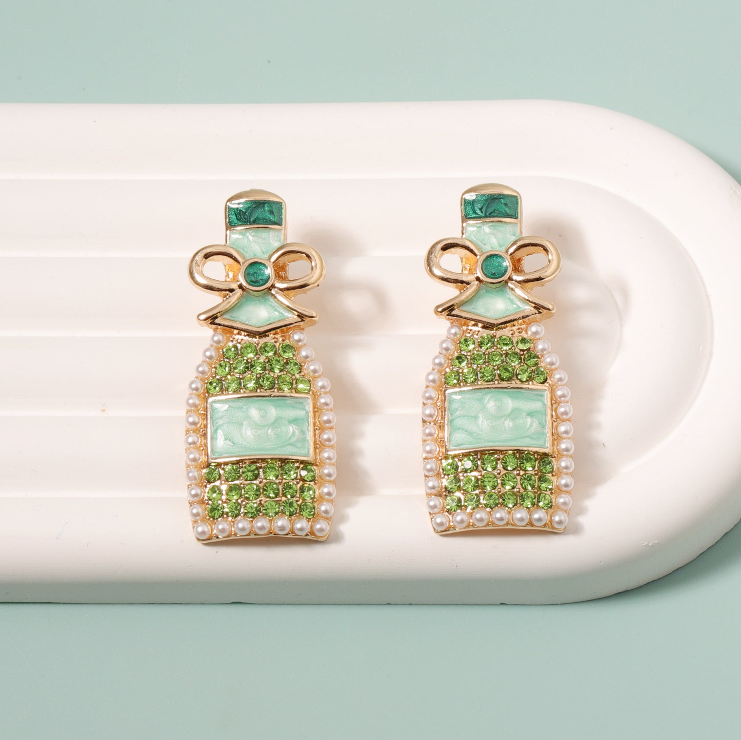 Perla Orecchino vintage fatto a mano