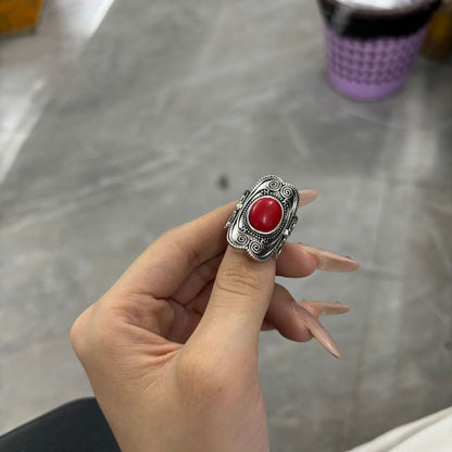 Argento Anello vintage fatto a mano