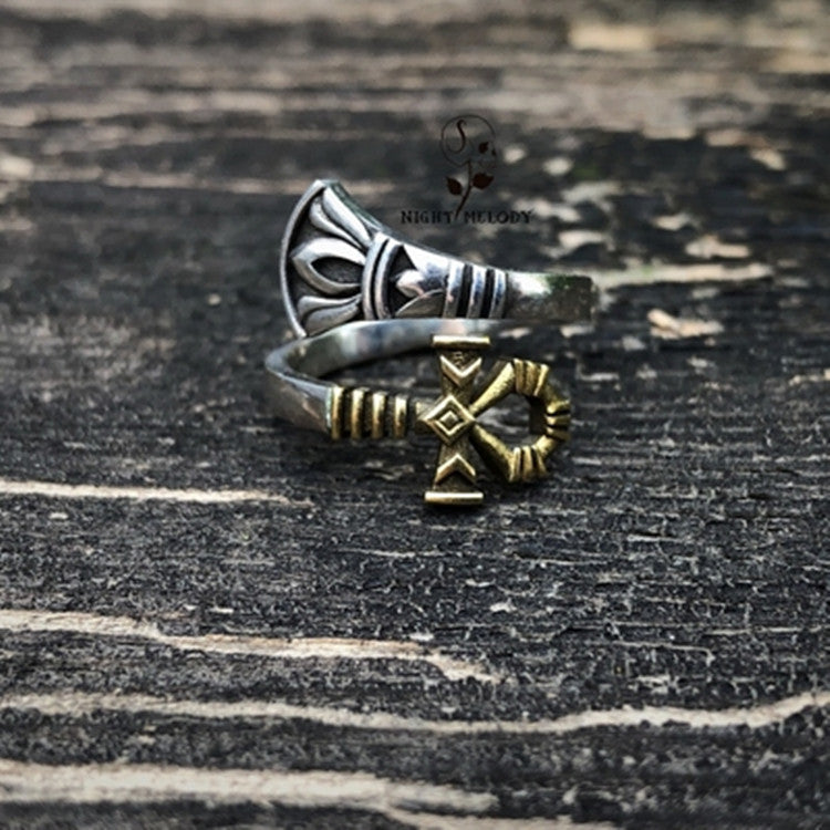 Argento Anello bellissimo con stile unico