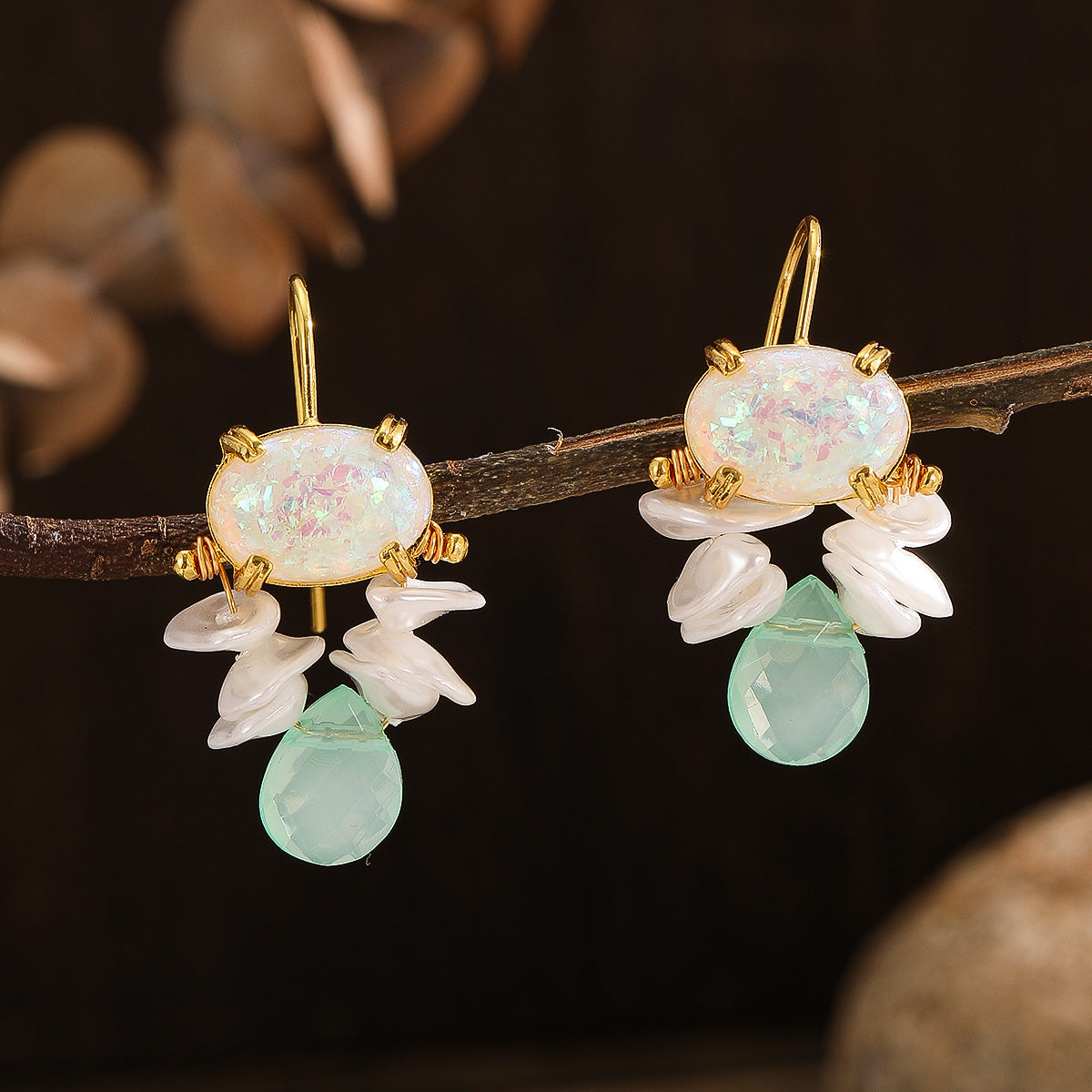 Orecchino vintage fatto a mano