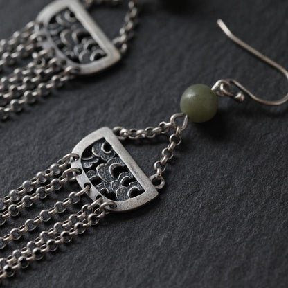 Argento Orecchino vintage fatto a mano