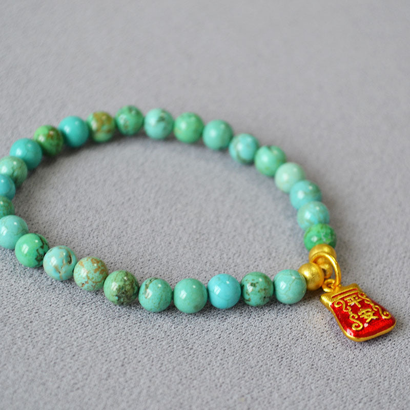 Oro Bracciale artigianale delicato