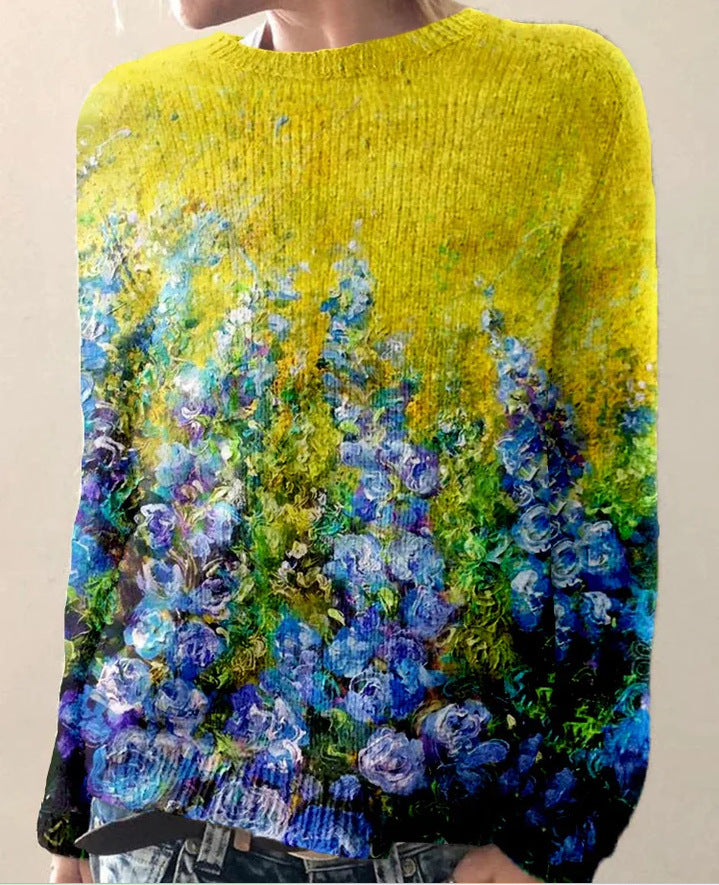 ER | Maglia con paesaggio artistico