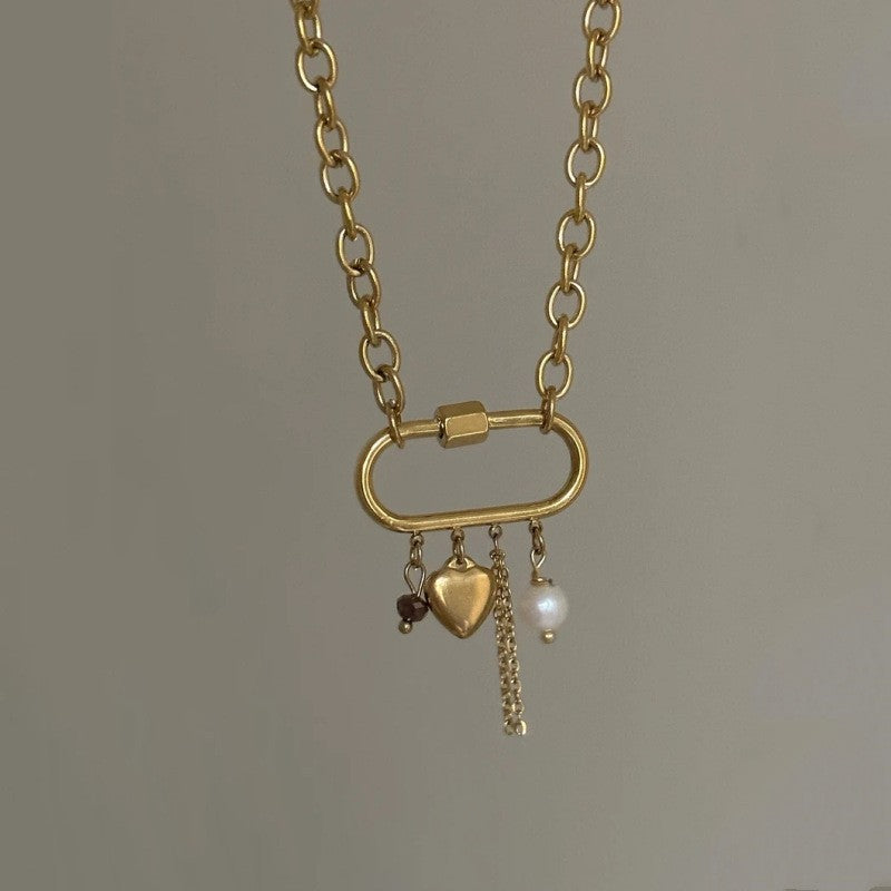 Perla Collana vintage fatto a mano