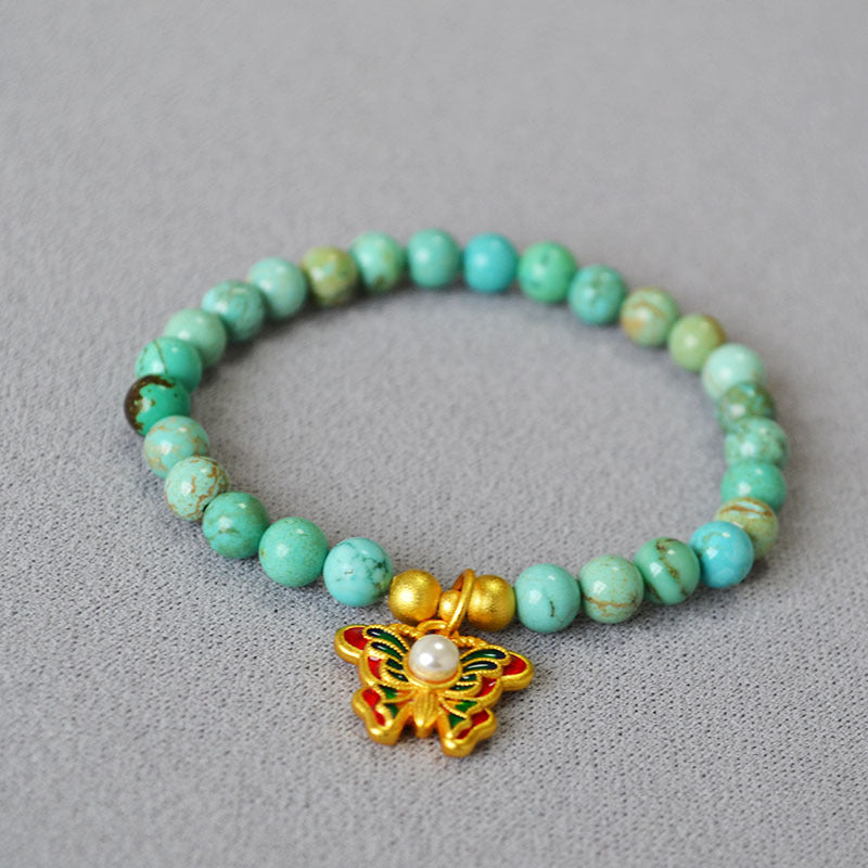 Oro Bracciale artigianale delicato