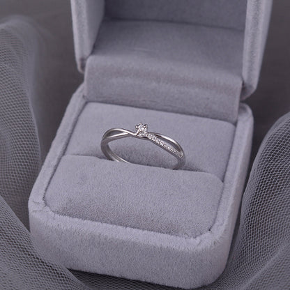 Argento Anello artigianale delicato