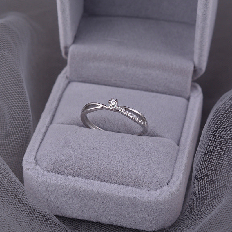 Argento Anello artigianale delicato