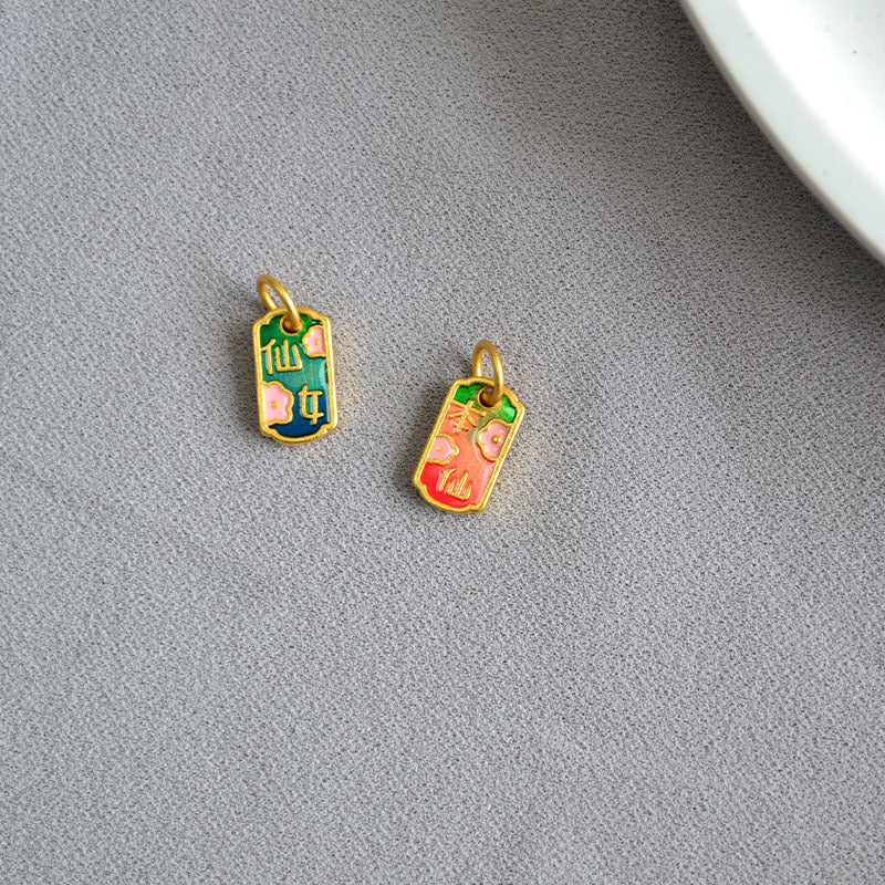 Oro Orecchino artigianale delicato