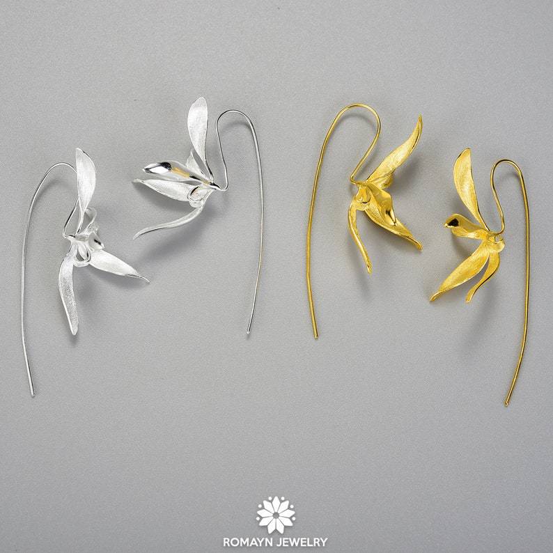 Orecchino artigianale delicato