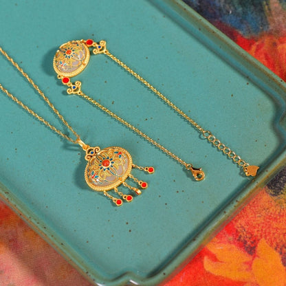 Oro Parure bellissimo con stile unico