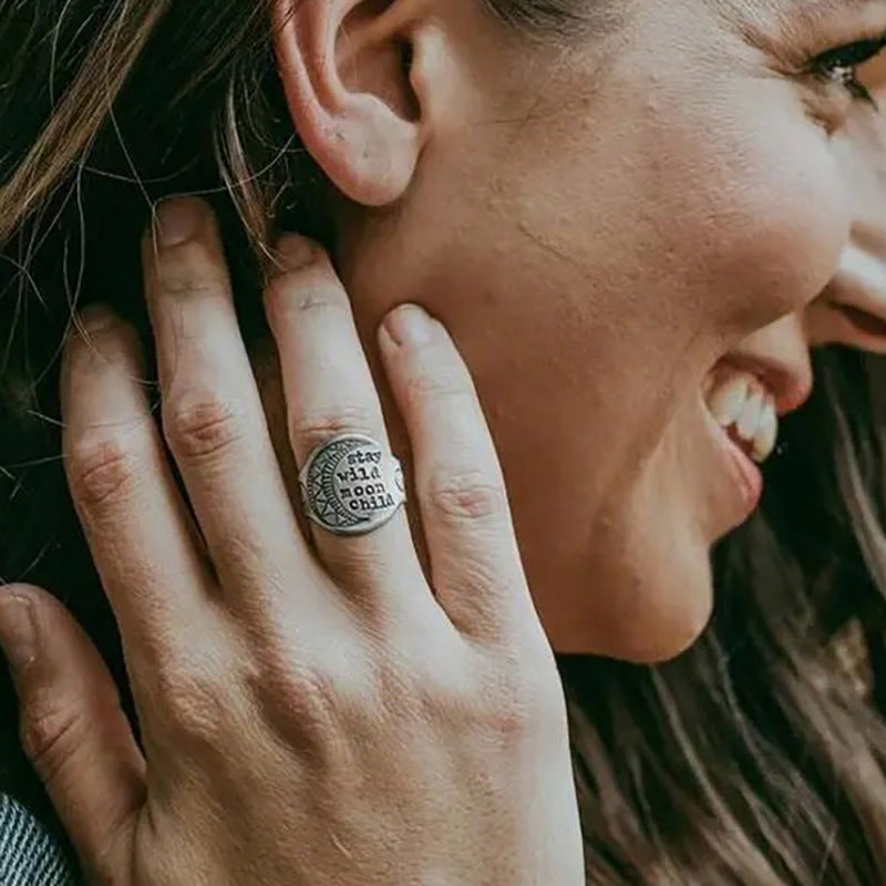 Argento Anello stupendo per uso quotidiano