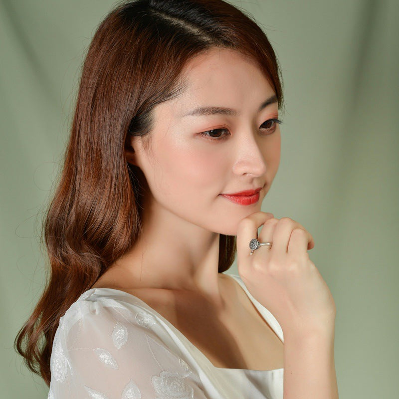 Argento Anello artigianale delicato