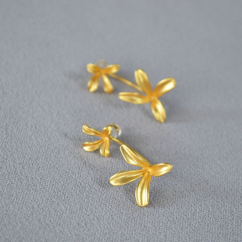 Argento Orecchino bellissimo con stile unico