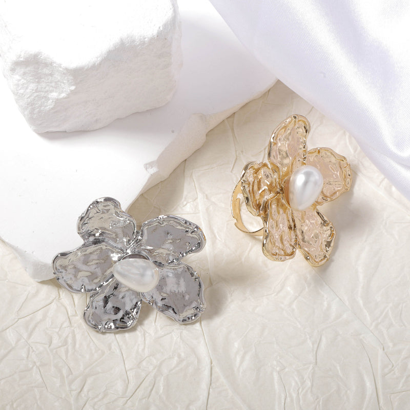 Perla Anello artigianale delicato