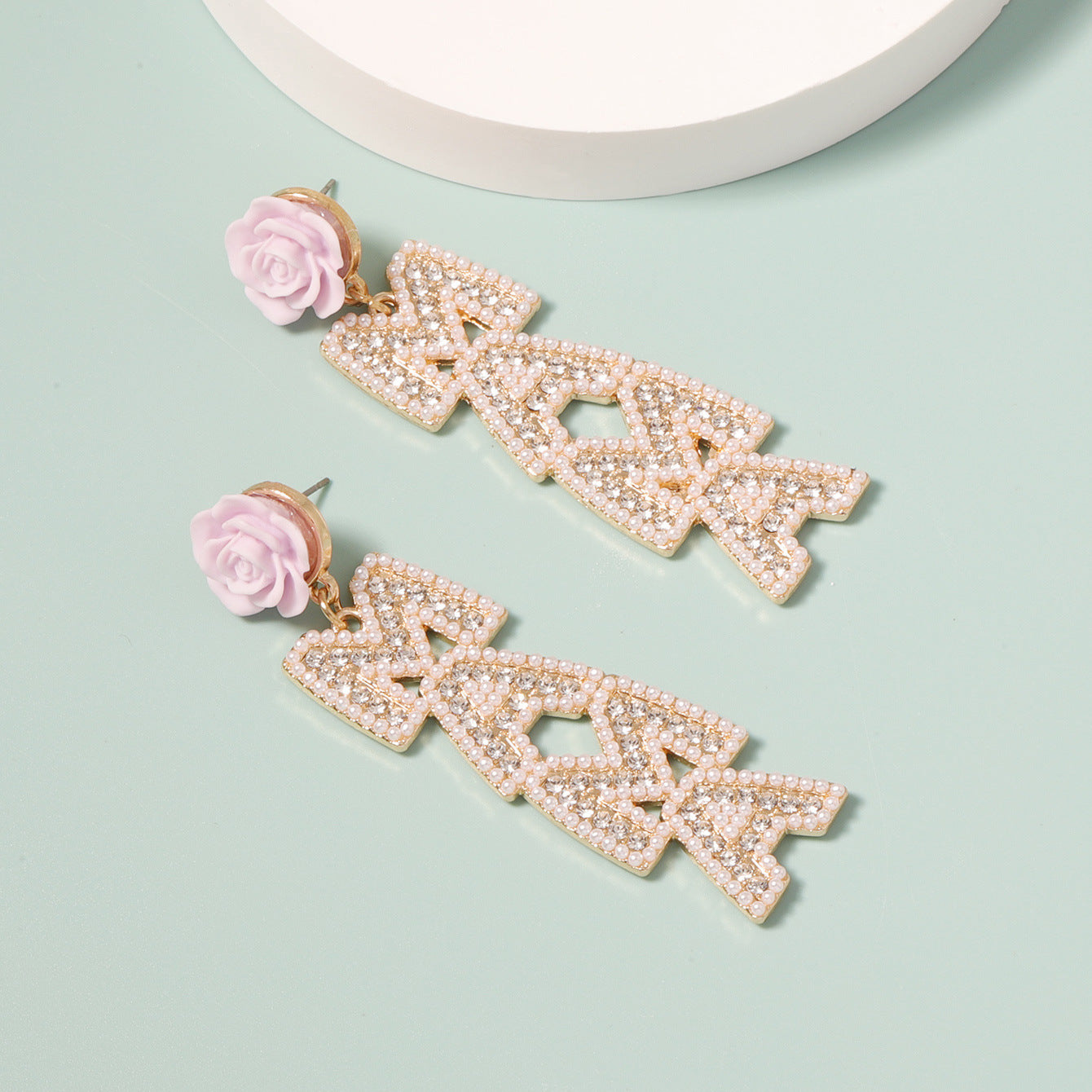 Perla Orecchino vintage fatto a mano