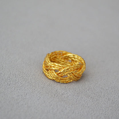 Oro Anello stupendo per uso quotidiano