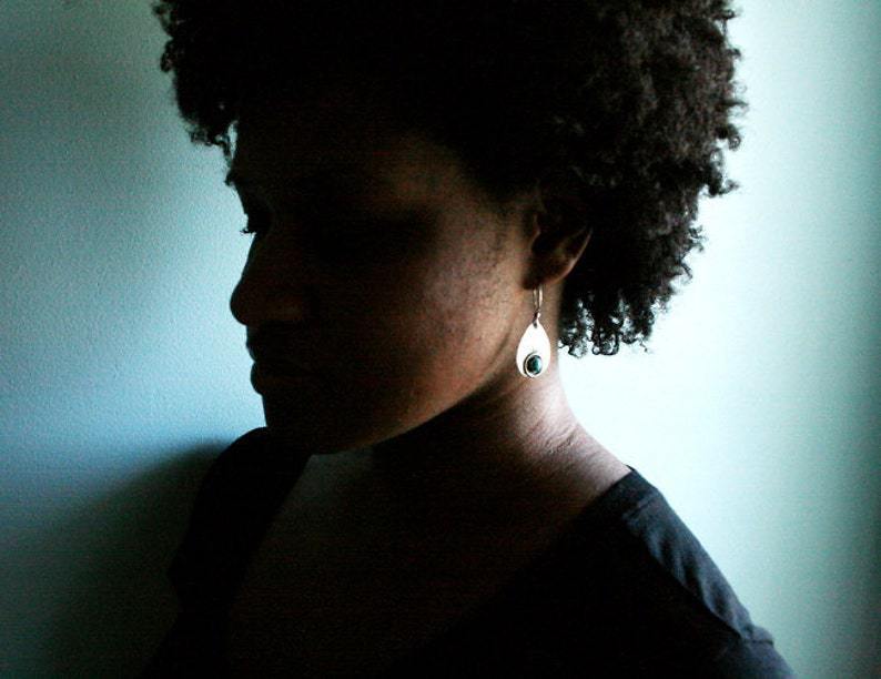 Argento Orecchino artigianale delicato