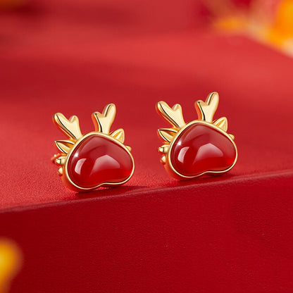 Oro Orecchino bellissimo con stile unico