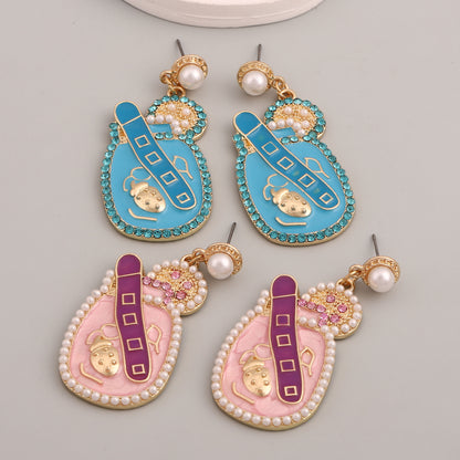 Perla Orecchino artigianale delicato