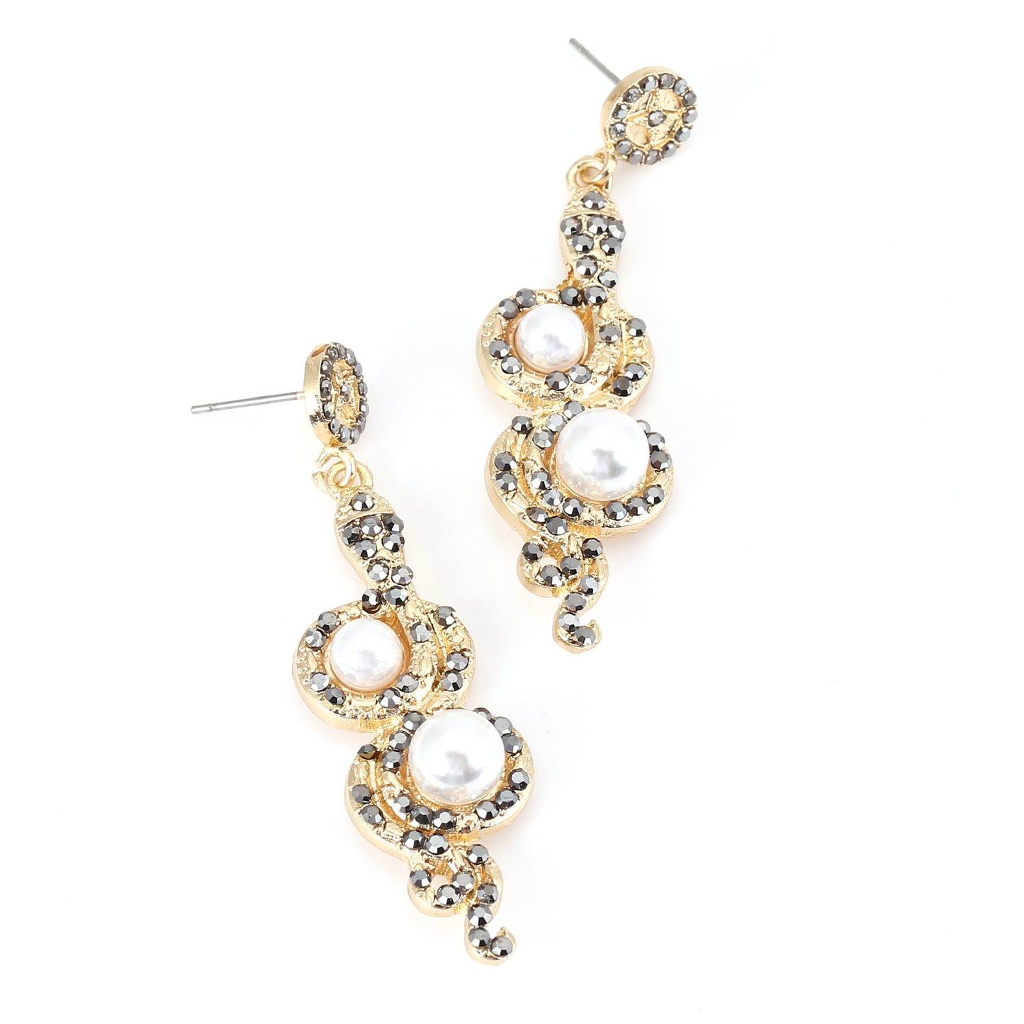 Perla Orecchino vintage fatto a mano