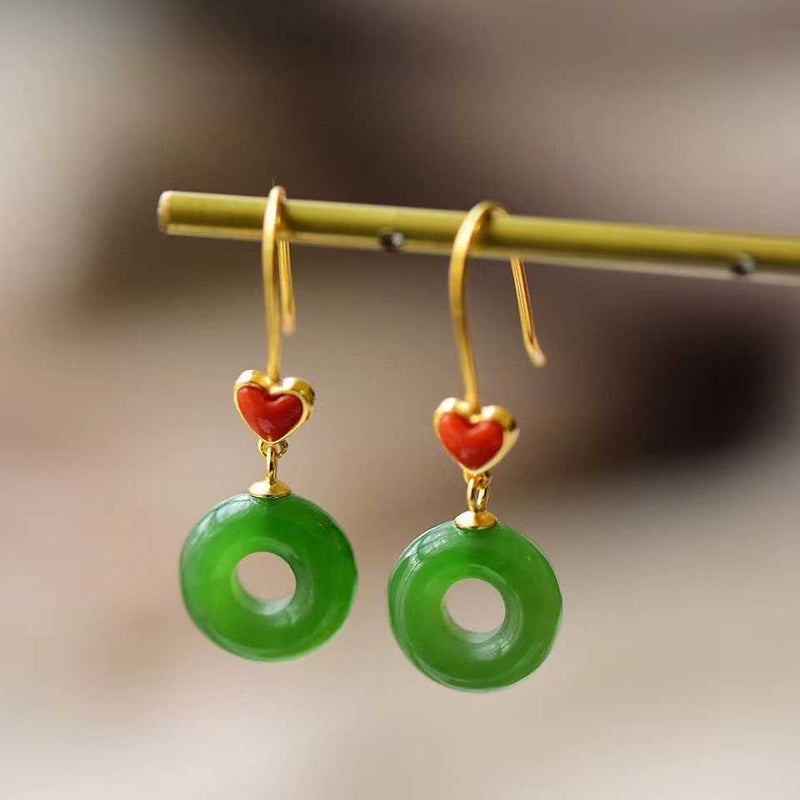 Argento Orecchino bellissimo con stile unico