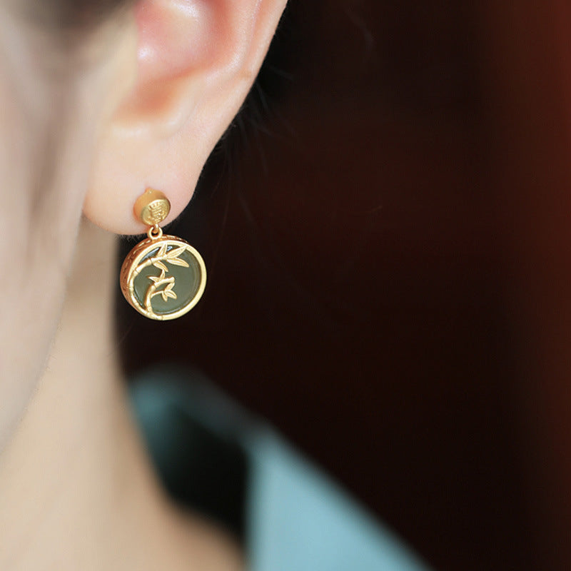 Argento Orecchino bellissimo con stile unico