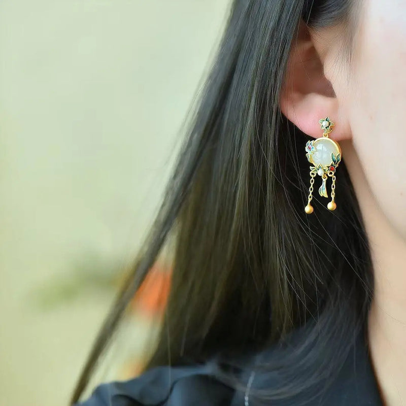 Argento Orecchino vintage fatto a mano