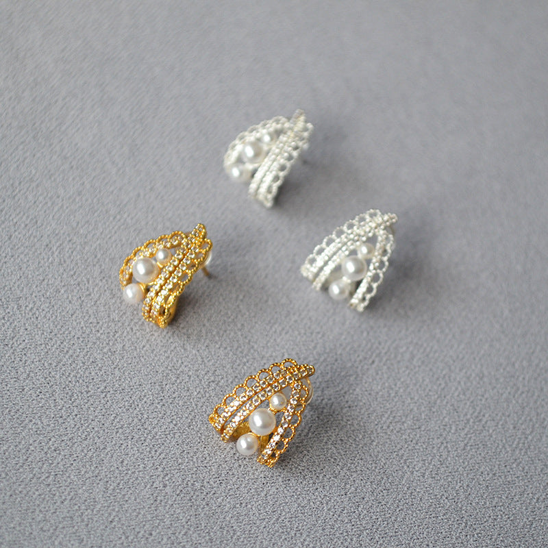 Argento Orecchino vintage fatto a mano