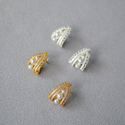 Argento Orecchino vintage fatto a mano