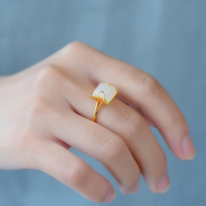 Argento Anello artigianale delicato