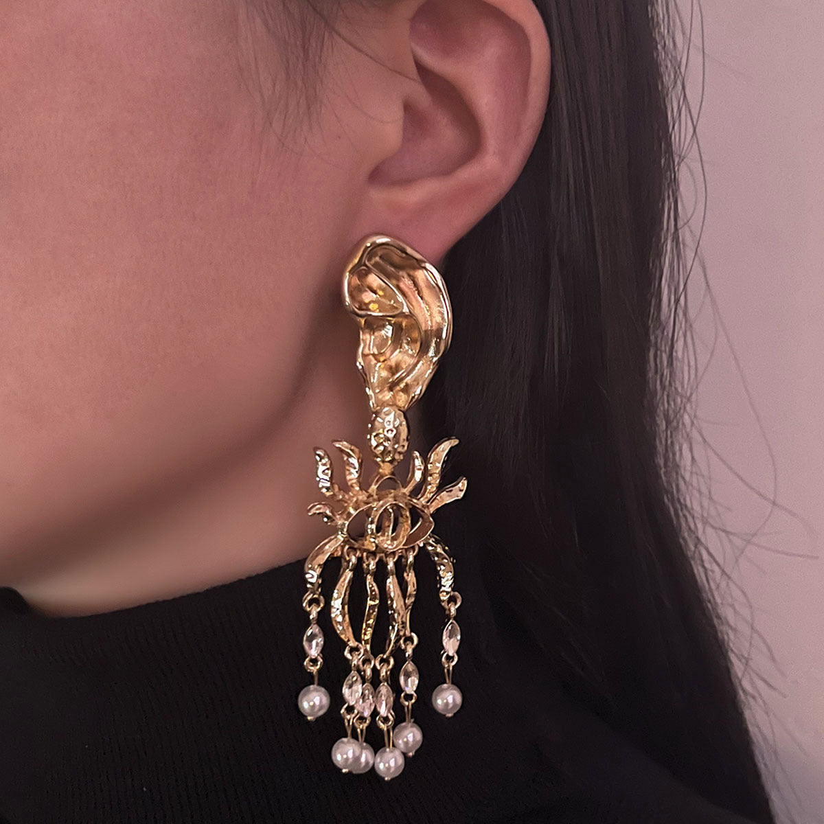 Orecchino vintage fatto a mano