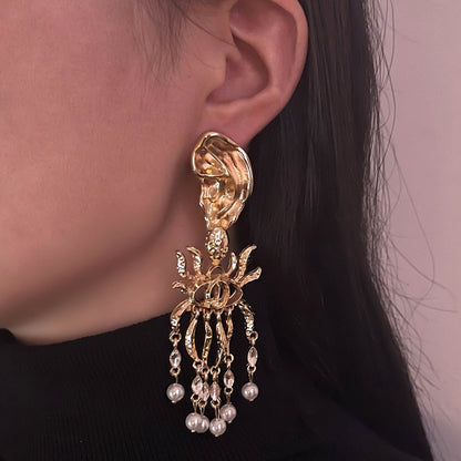 Orecchino vintage fatto a mano