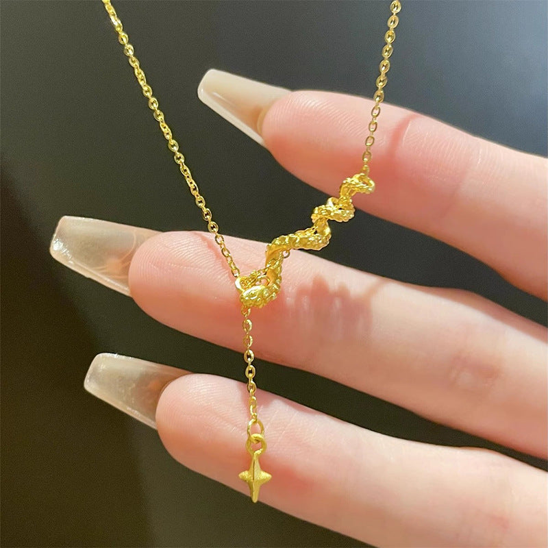 Oro Collana vintage fatto a mano