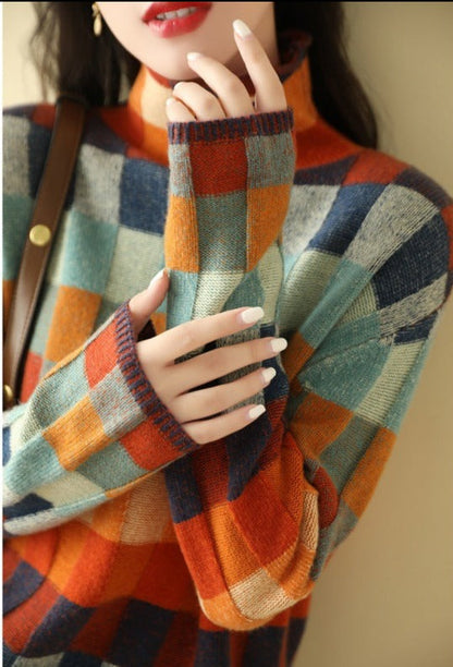 LP | Maglia dolcevita con stampa elegante