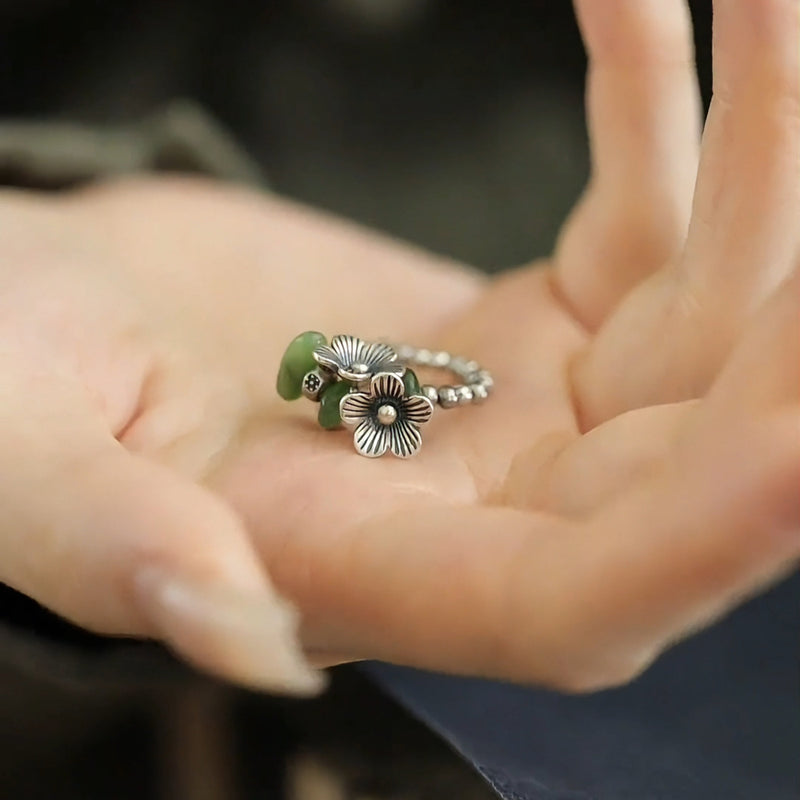 Argento Anello bellissimo con stile unico