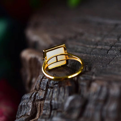 Argento Anello artigianale delicato