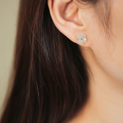 Argento Orecchino artigianale delicato