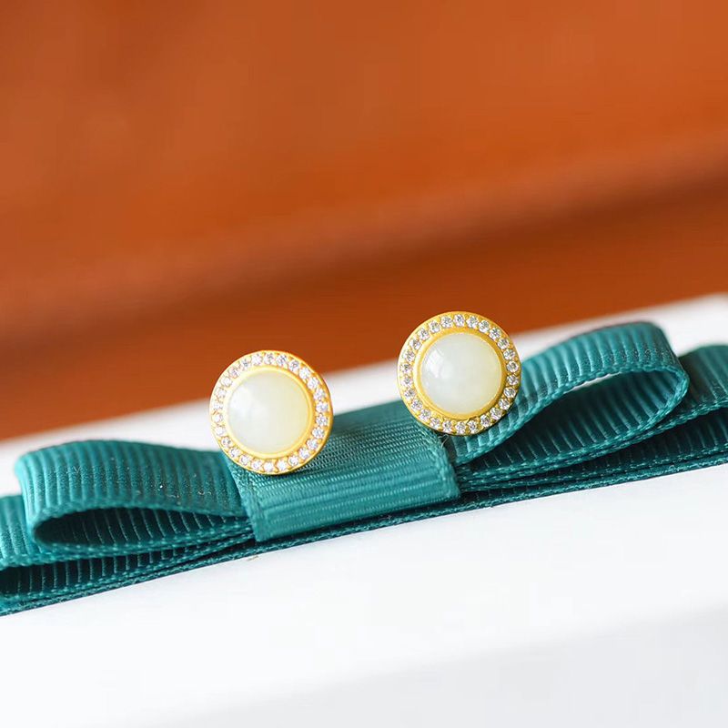 Oro Orecchino artigianale delicato