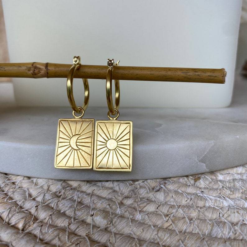 Oro Orecchino vintage fatto a mano